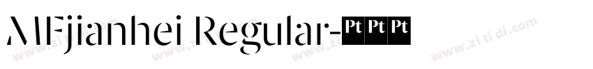 MFjianhei Regular字体转换